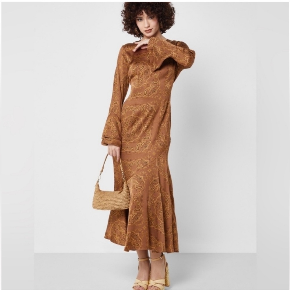 Never Fully Dressed Flute Sleeve Bandana Dress